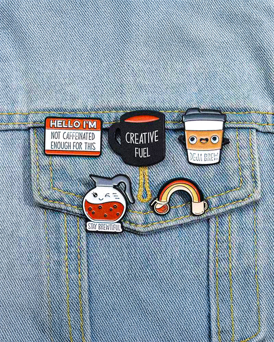 Coffee Cups Enamel Pin