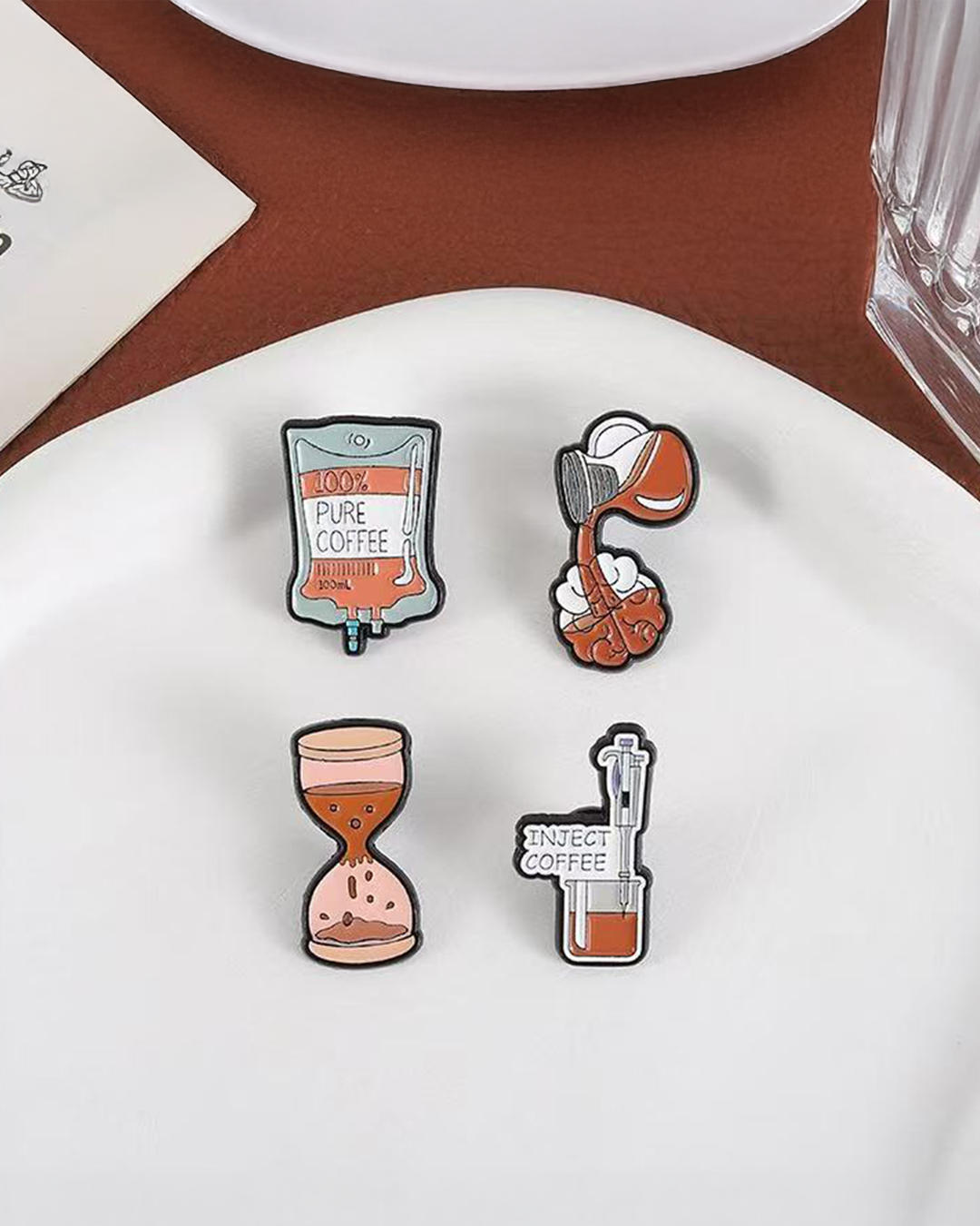 Coffee Cups Enamel Pin