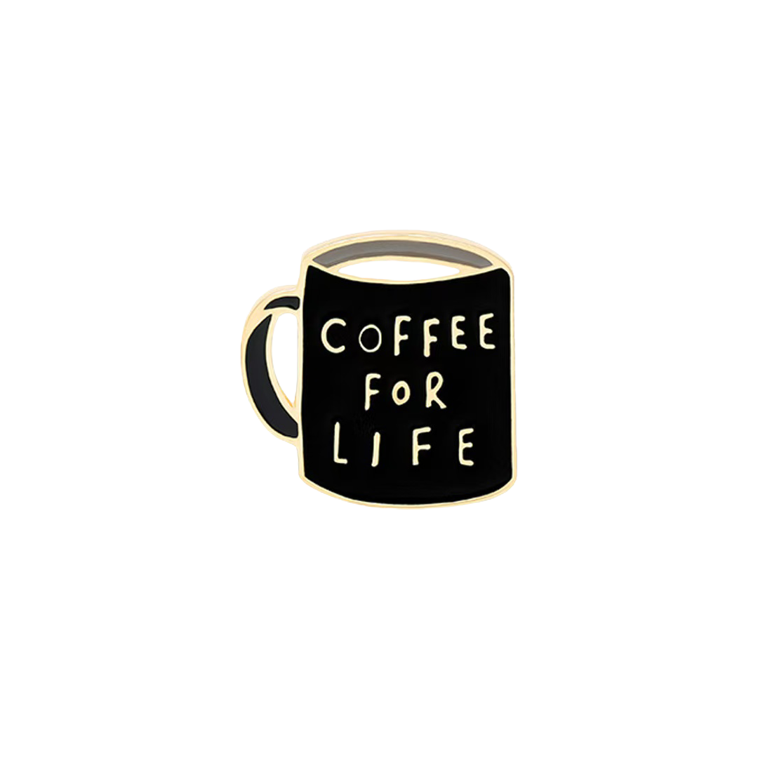 Coffee Cups Enamel Pin