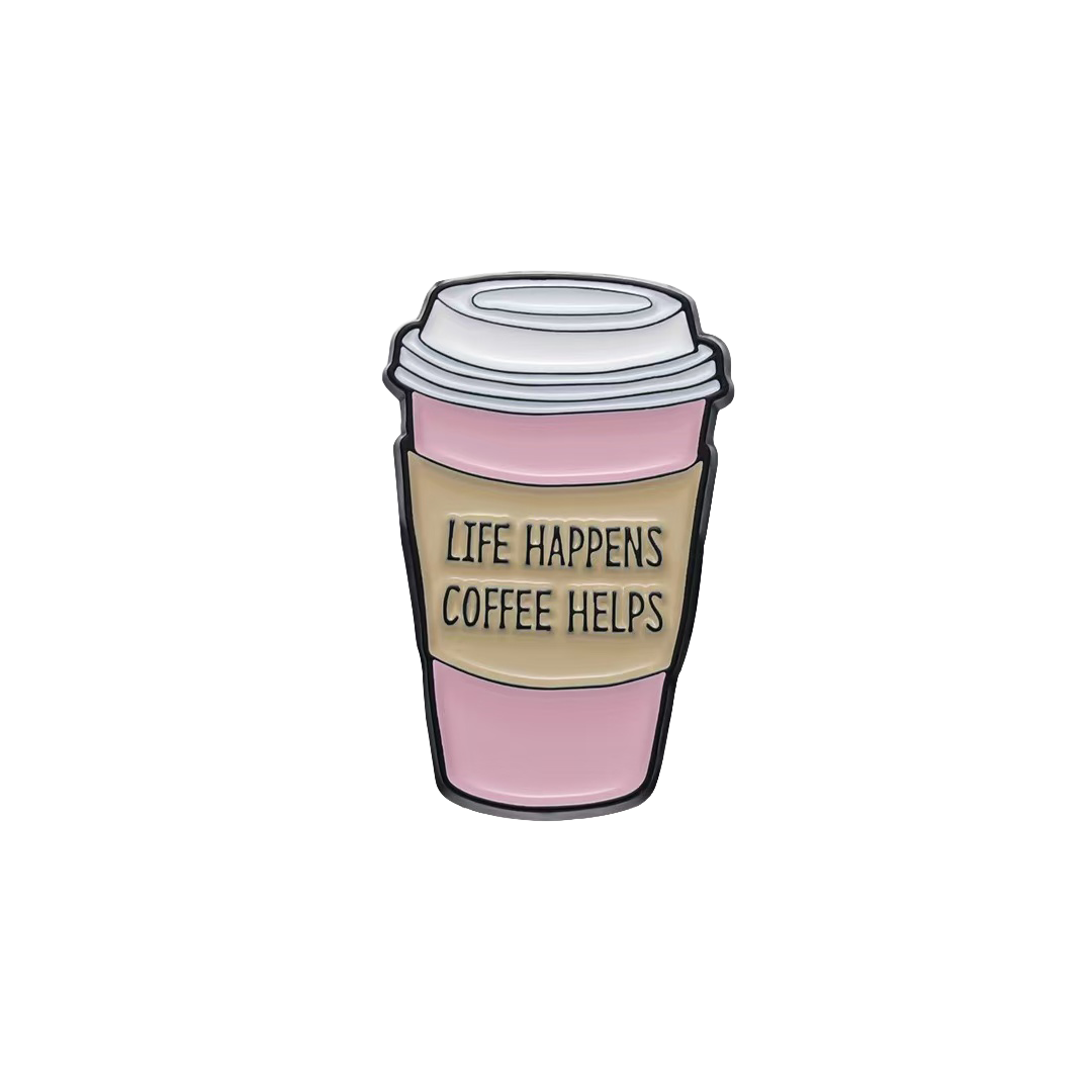 Coffee Statements Enamel Pin