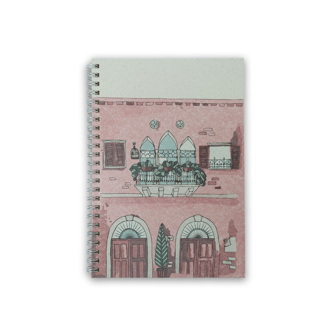 Pink Balcony Notebook - Cypher Urban Roastery