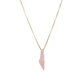 Opal Palestine Map Necklace - Pink Plain