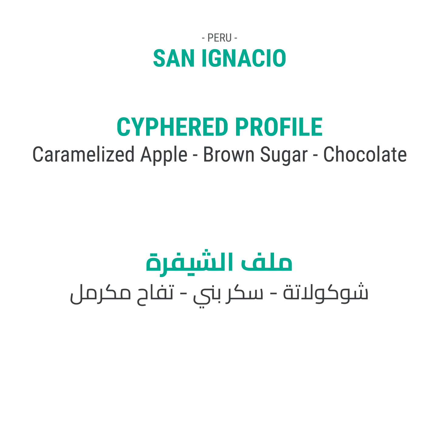 San Ignacio - Peru - Cypher Urban Roastery