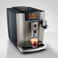 Jura E8 Midnight Silver - display detail